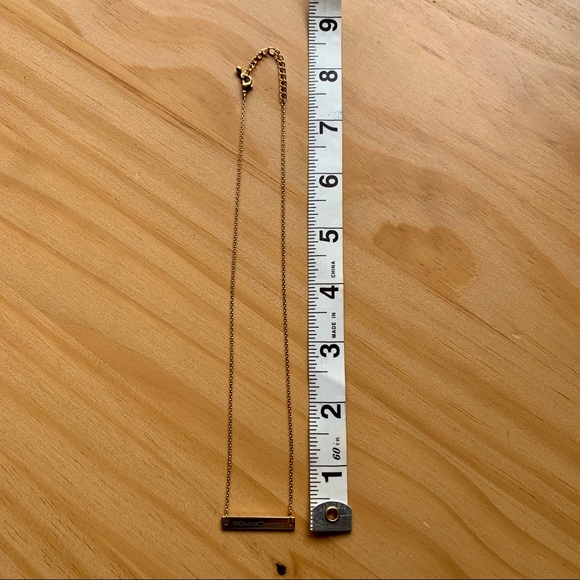 Dainty Gold Horizontal Bar "GameChanger" Necklace - Picture 5 of 5